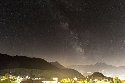 Scenic view of star field at night