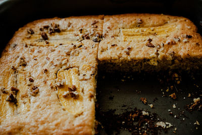 Close-up of bread on table
