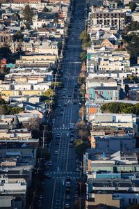 High angle view of cityscape