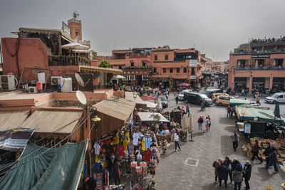 People walking on street