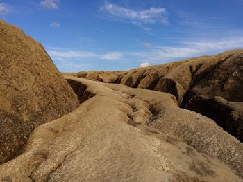 Rock formations against sky