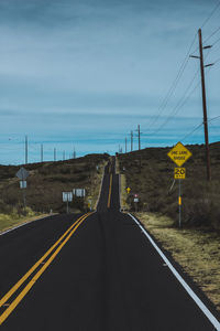 Road against sky