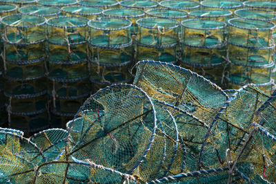 Close-up of fishing net