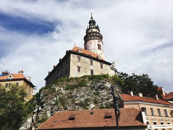 Low angle view of church against sky