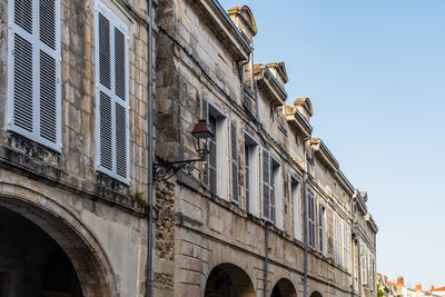 Low angle view of historical building against sky