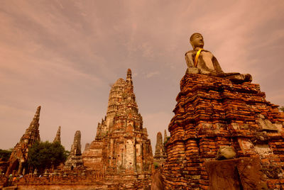 Low angle view of temple