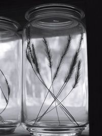 Close-up of glass jar
