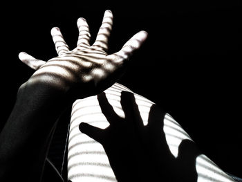 Close-up of cropped hand