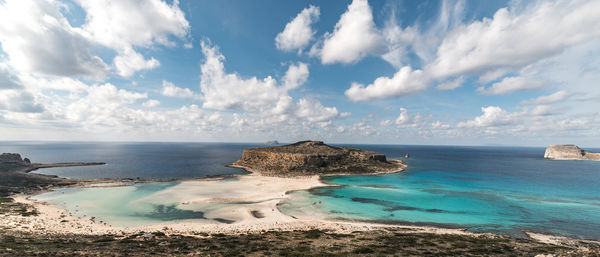 Panoramic view of sea against sky