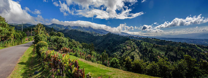 Panoramic view of landscape against sky