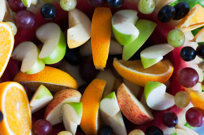 Full frame shot of fruits