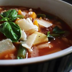 Close-up of served food