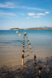 Scenic view of sea against sky