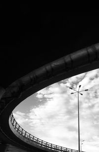 Low angle view of bridge against sky