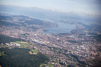 Aerial view of city