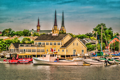 View of buildings in city