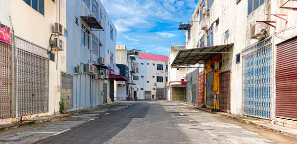 Street amidst buildings in city