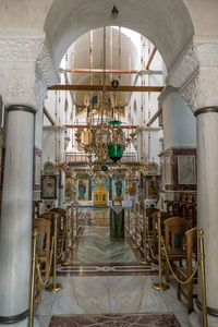 Interior of abandoned building