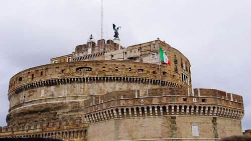 Low angle view of historical building against sky