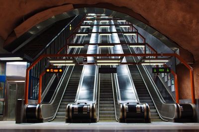 Train at railroad station