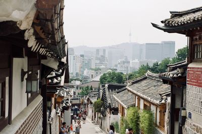 Panoramic view of buildings in city