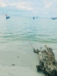 Scenic view of sea against sky