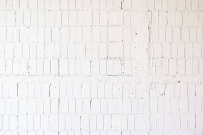 White brick wall background