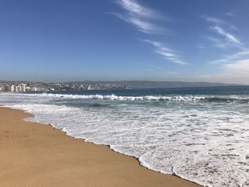 Beach view at viña del mar 
