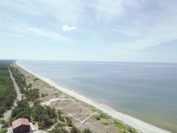 Panoramic view of sea against sky
