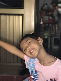 Portrait of smiling girl