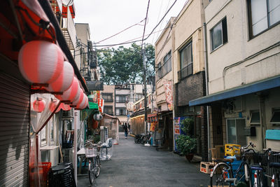 Street amidst buildings in city