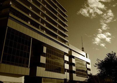 Low angle view of buildings against sky