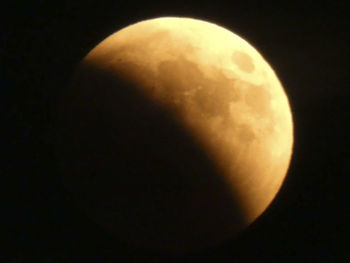 Close-up of moon against sky at night