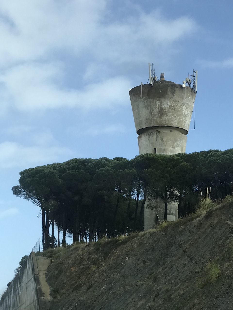 OLD WATER TOWER ON SUNNY DAY