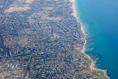 Aerial view of beach