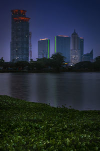 Buildings in city at waterfront