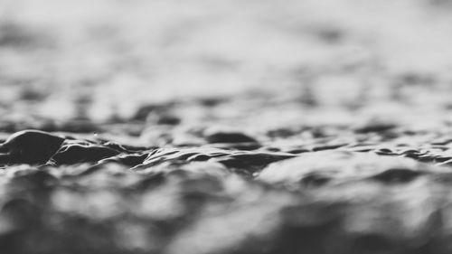 Close-up of snow on land