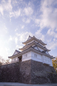 Low angle view of building against sky