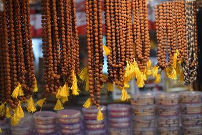 Close-up of fruits for sale in market