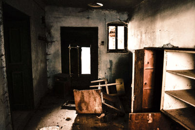 Interior of old abandoned house