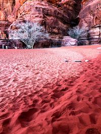 Rock formations on landscape