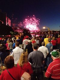 Crowd at night