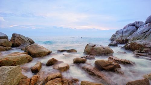 Scenic view of sea against sky