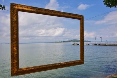 Scenic view of sea against sky