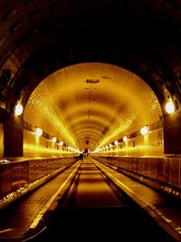 Illuminated tunnel