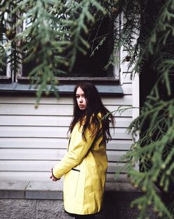 Young woman standing outdoors