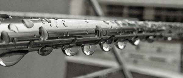 Close-up of piano keys