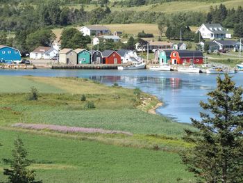 Beautiful view of french river, pei, which was featured on canadian stamps of iconic roadside vistas