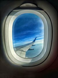 View of airplane window