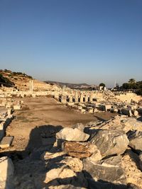 View of old ruins against sky